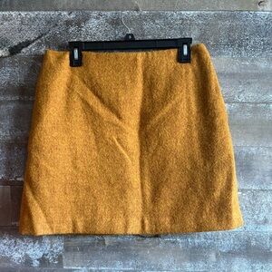 H&M Yellow Mini Pencil Skirt